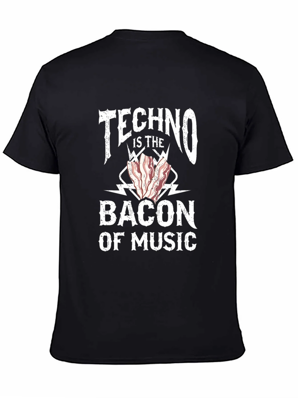 Techno Bacon of Music T-Shirt - Funny DJ EDM Rave Tee product image 4