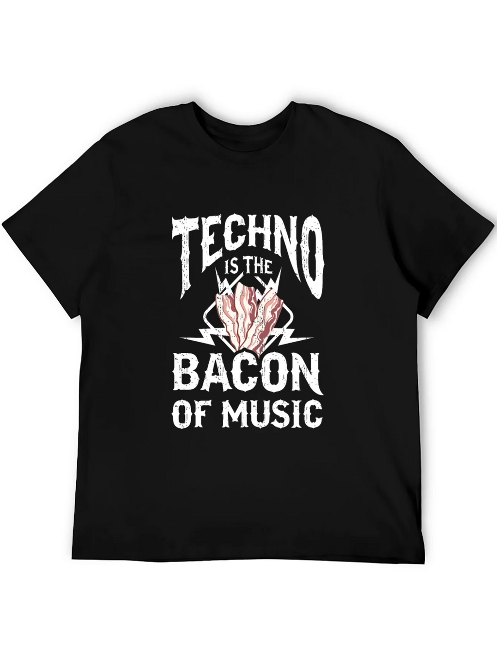 Techno Bacon of Music T-Shirt - Funny DJ EDM Rave Tee product image 5