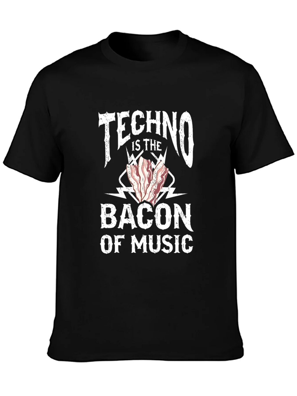 Techno Bacon of Music T-Shirt - Funny DJ EDM Rave Tee product image 3