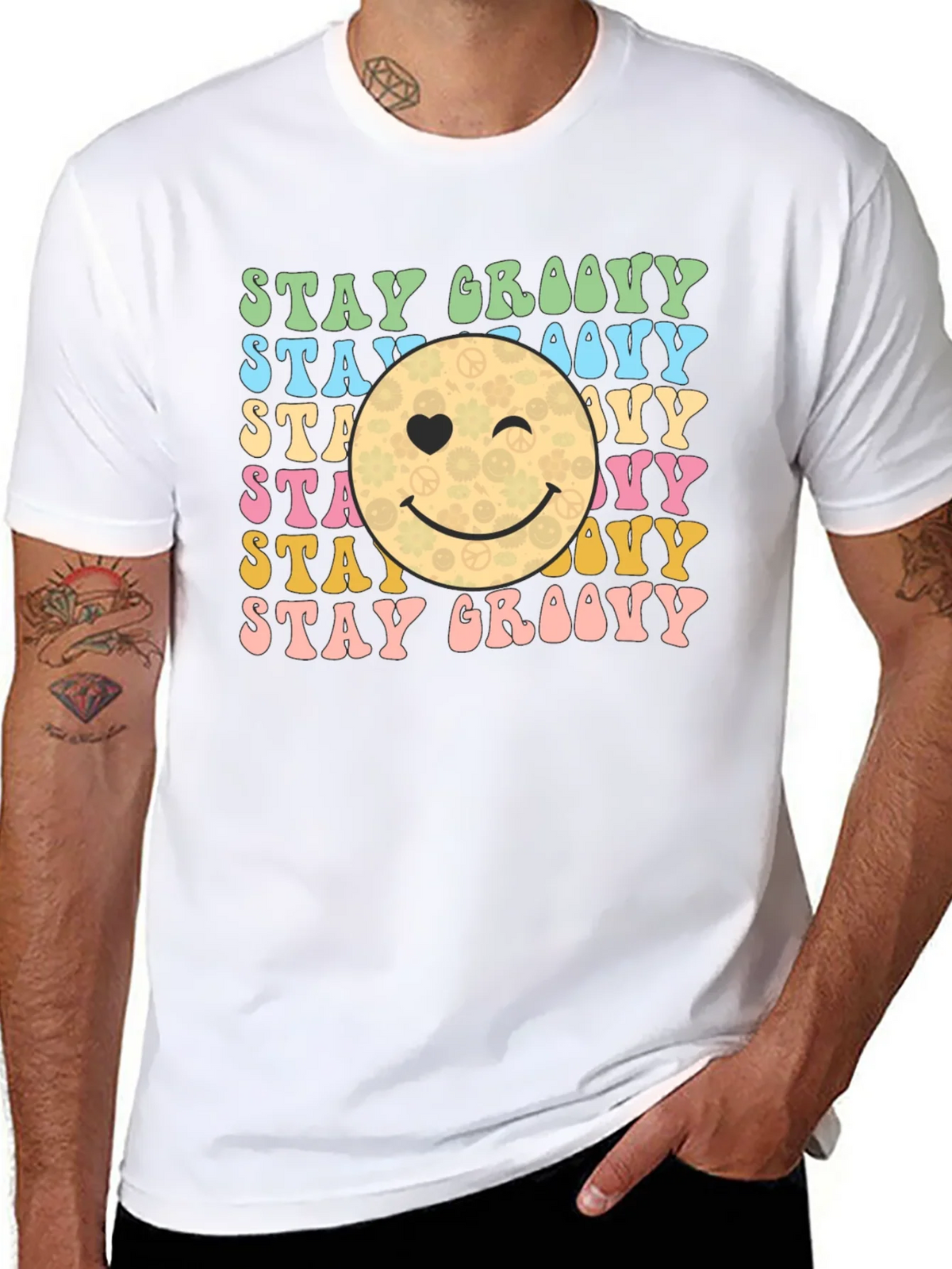 Stay Groovy Retro Graphic T-Shirt product image 7