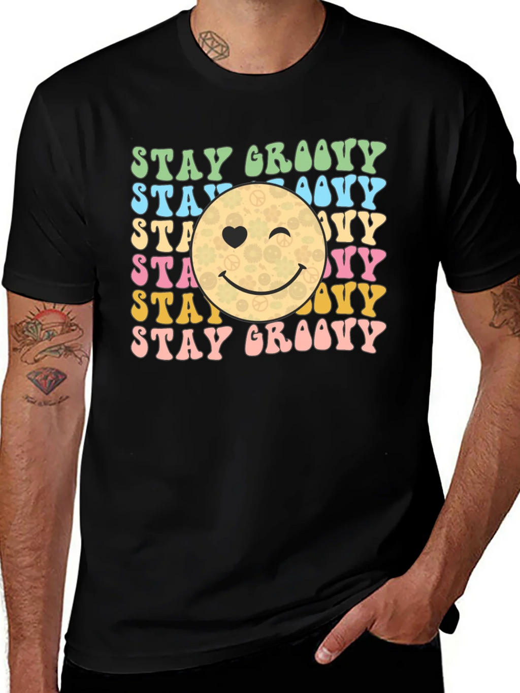 Stay Groovy Retro Graphic T-Shirt product image 1