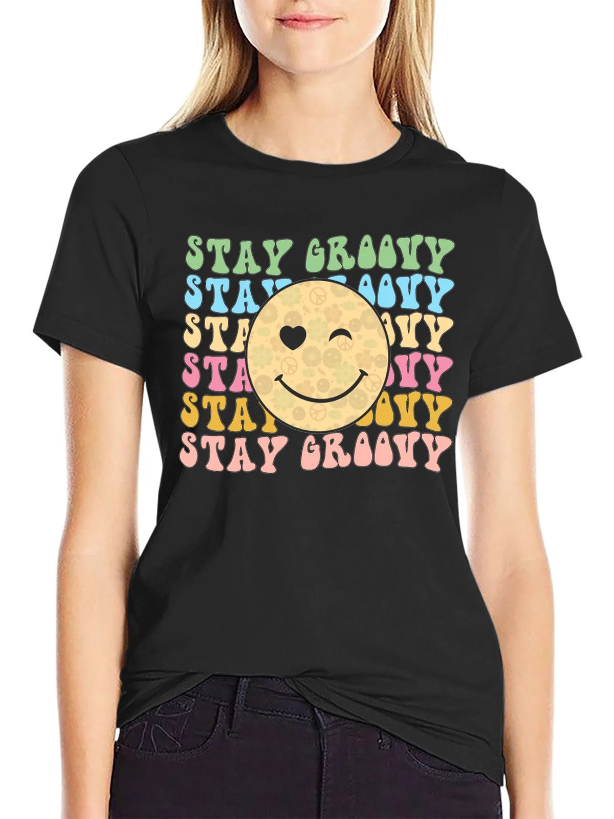 Stay Groovy Retro Graphic T-Shirt product image 2