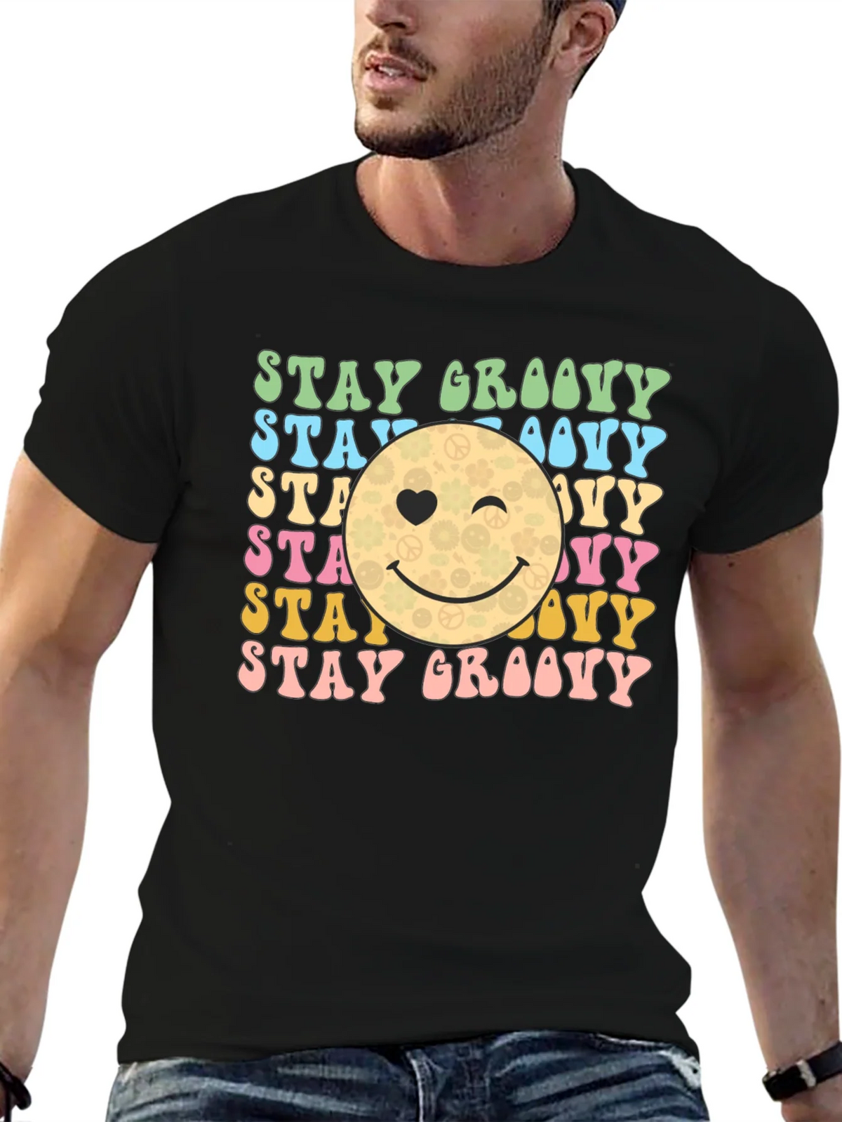 Stay Groovy Retro Graphic T-Shirt product image 6