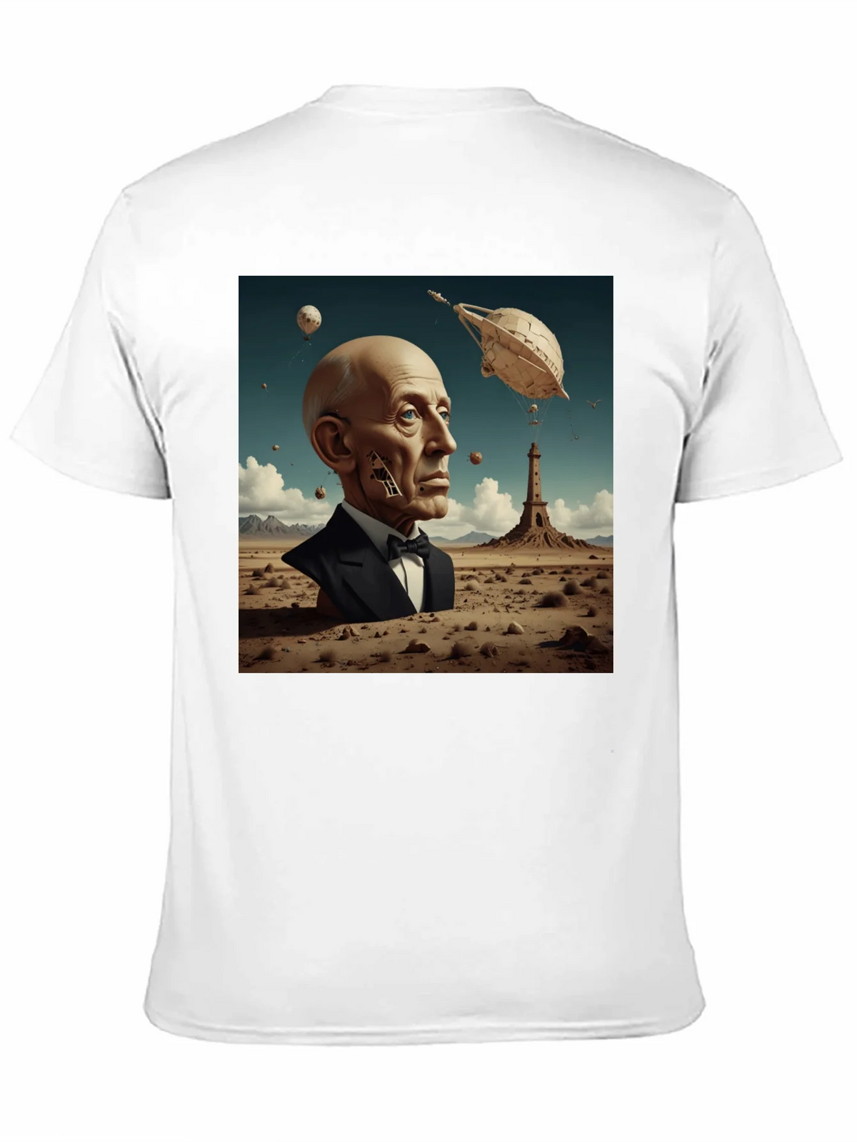 Surrealist Portrait T-Shirt: Desert Dreamscape product image 10