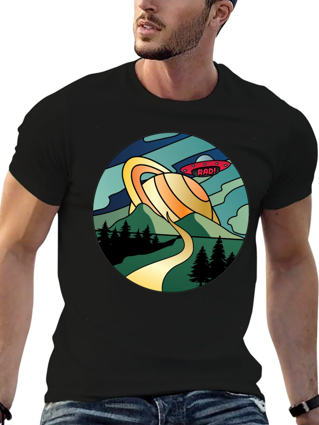Rad! Retro Planet Saturn Graphic Tee product image 6