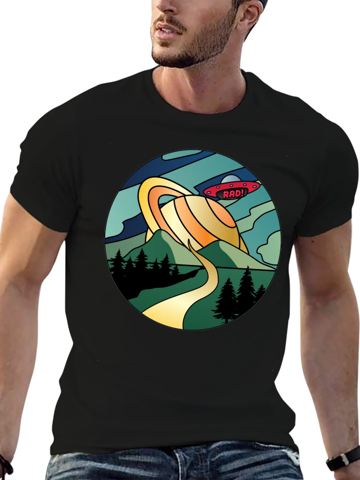 Rad! Retro Planet Saturn Graphic Tee product image 6