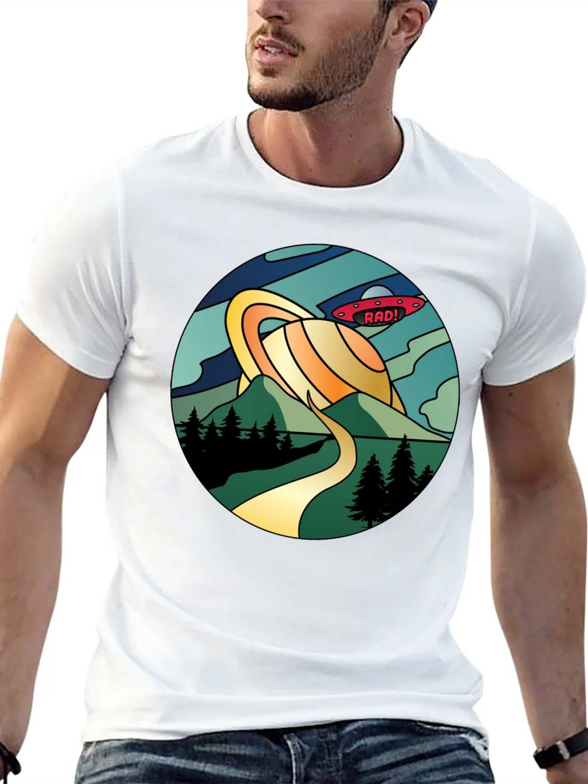 Rad! Retro Planet Saturn Graphic Tee product image 12
