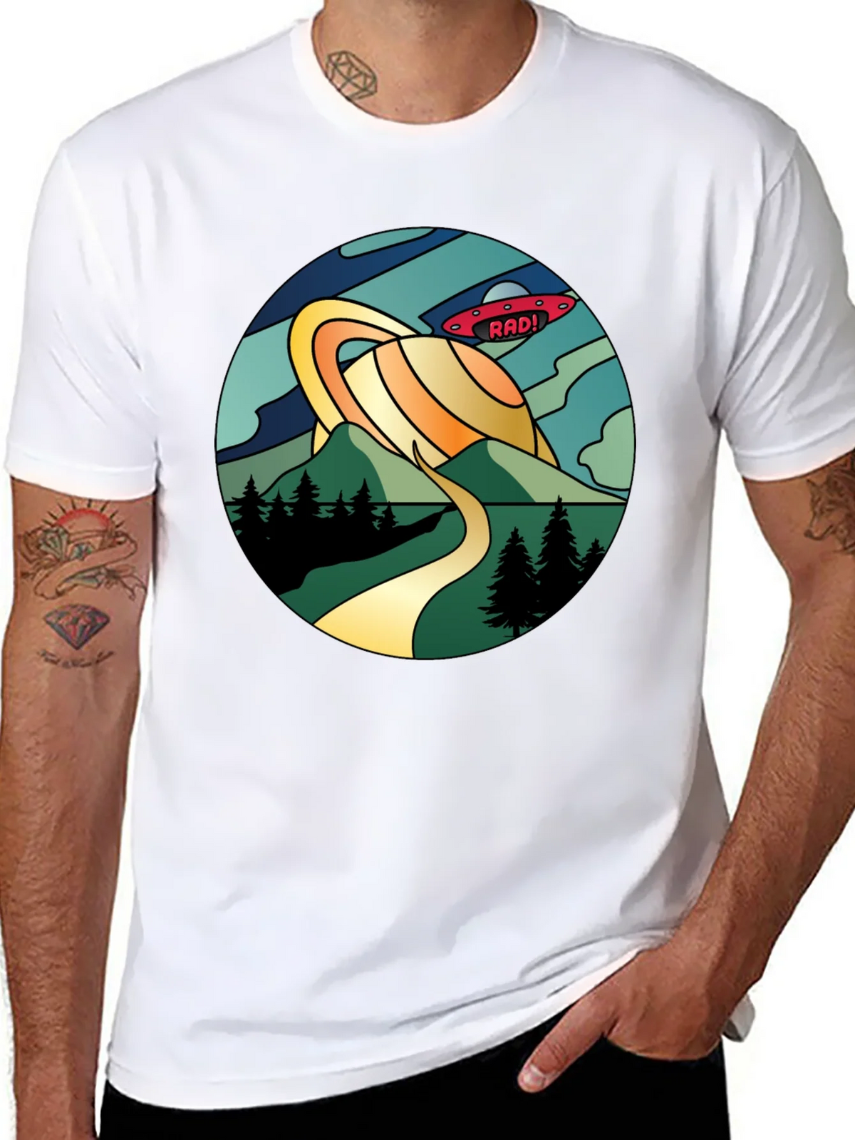 Rad! Retro Planet Saturn Graphic Tee product image 7