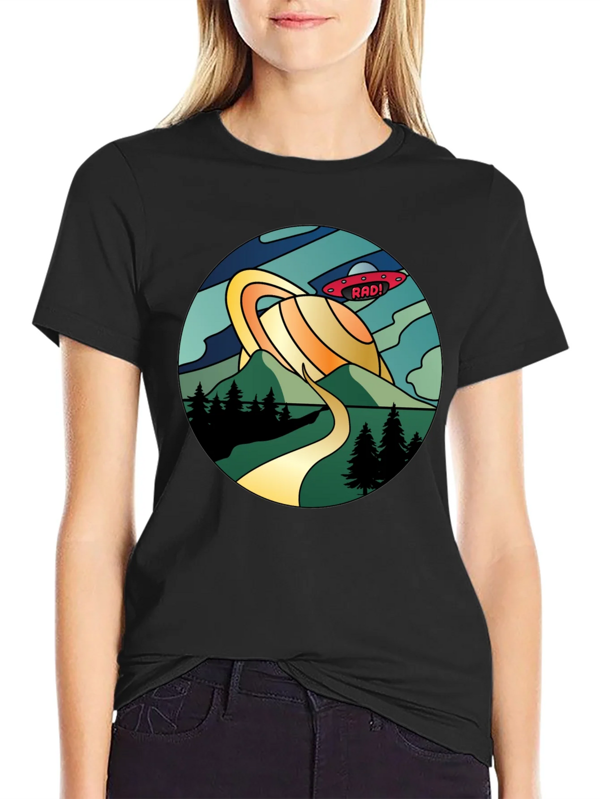 Rad! Retro Planet Saturn Graphic Tee product image 2