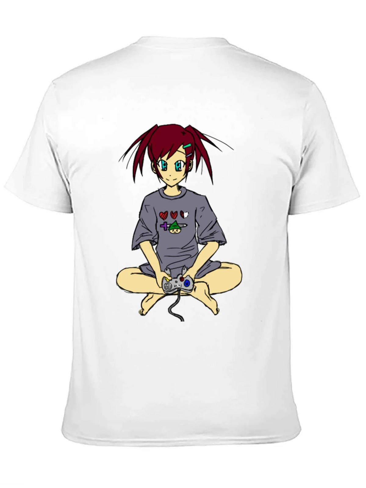 Anime Girl Gamer T-Shirt - Black product image 10