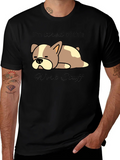 Tired Dog Work Stuff T-Shirt - Funny Graphic Tee product image 1