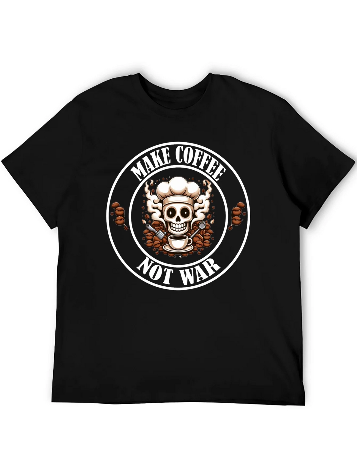 Make Coffee Not War Graphic T-Shirt product image 5