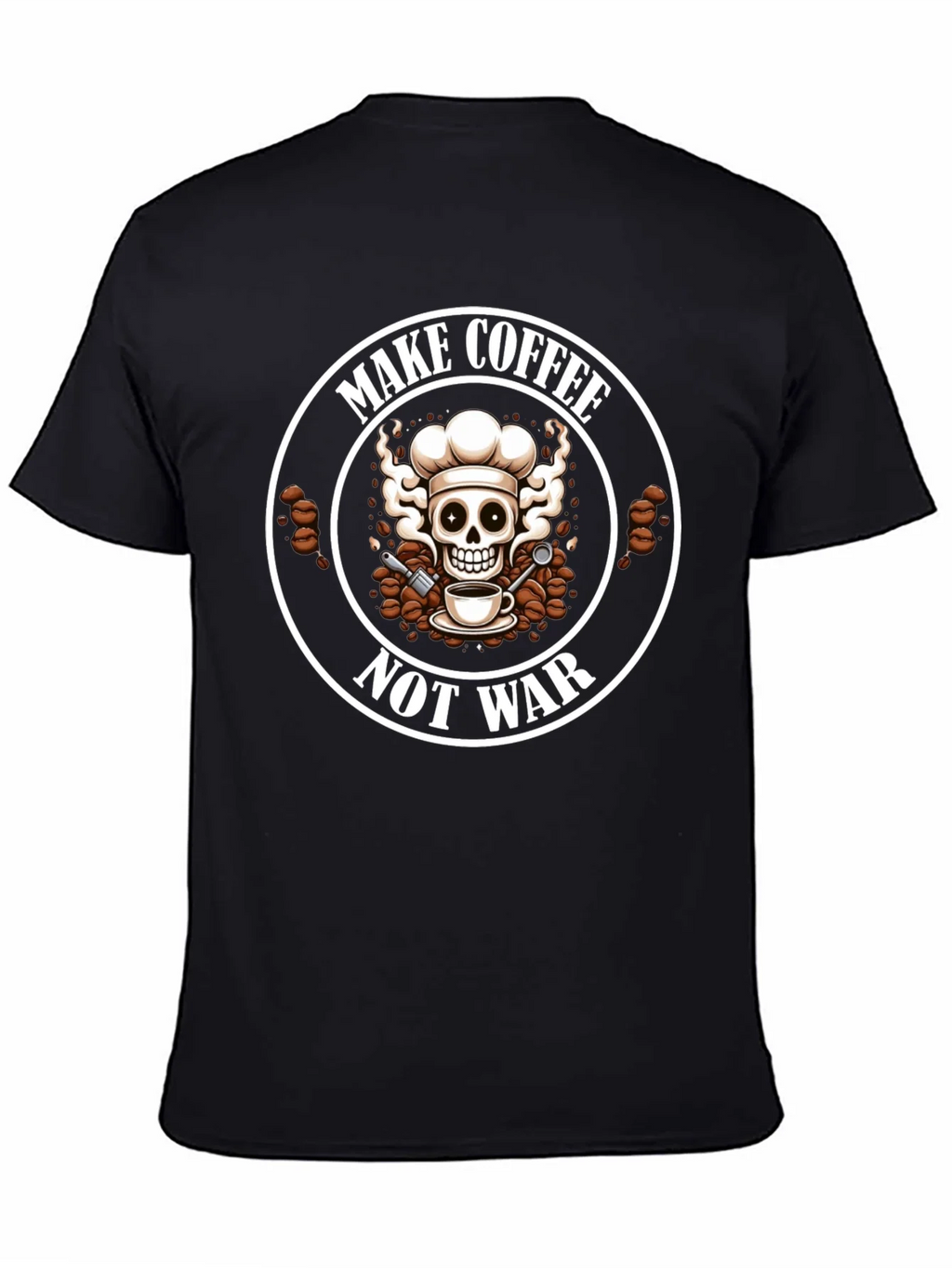 Make Coffee Not War Graphic T-Shirt product image 4