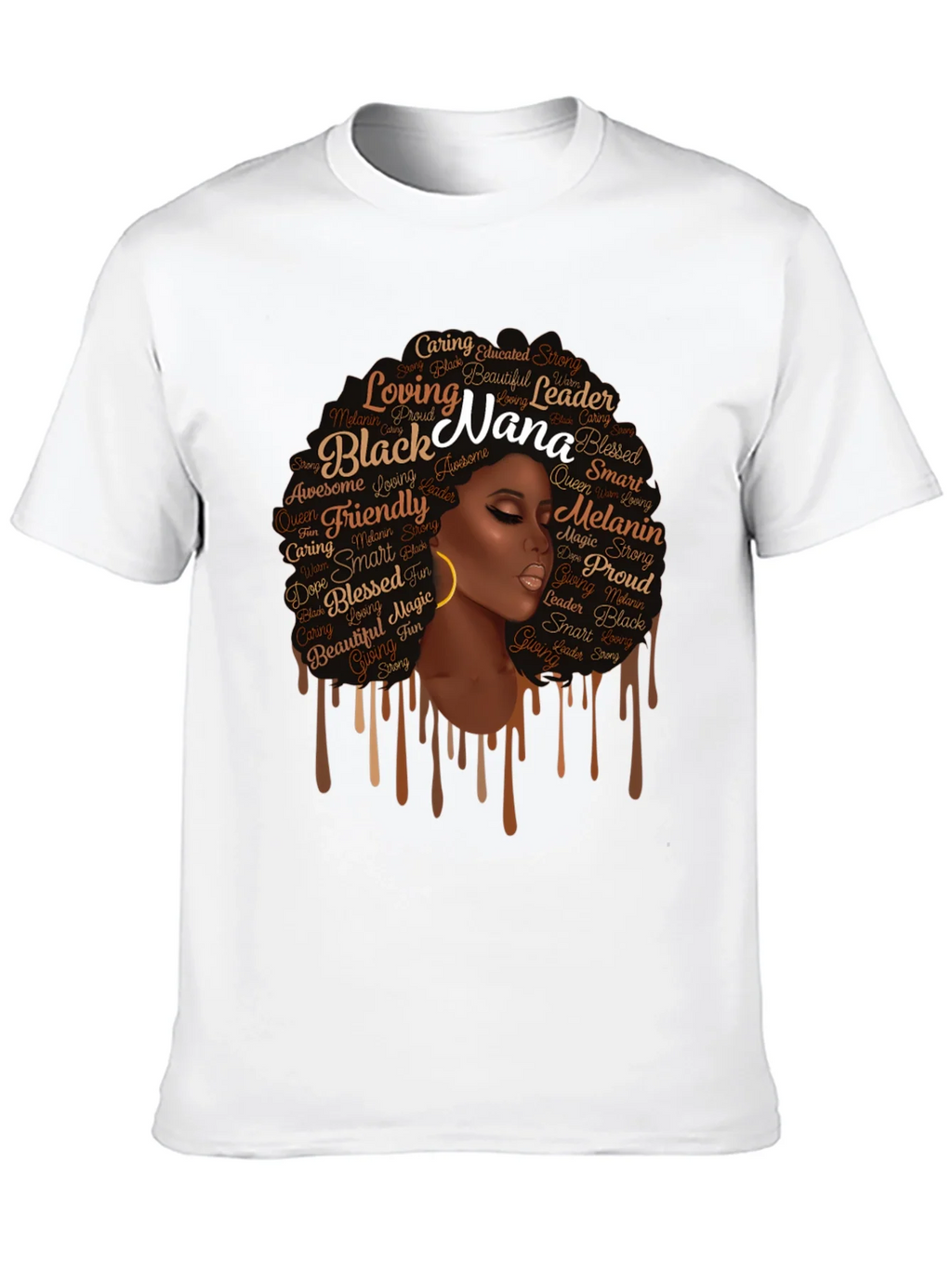 Black Nana Graphic T-Shirt - Afro Queen Tee product image 9