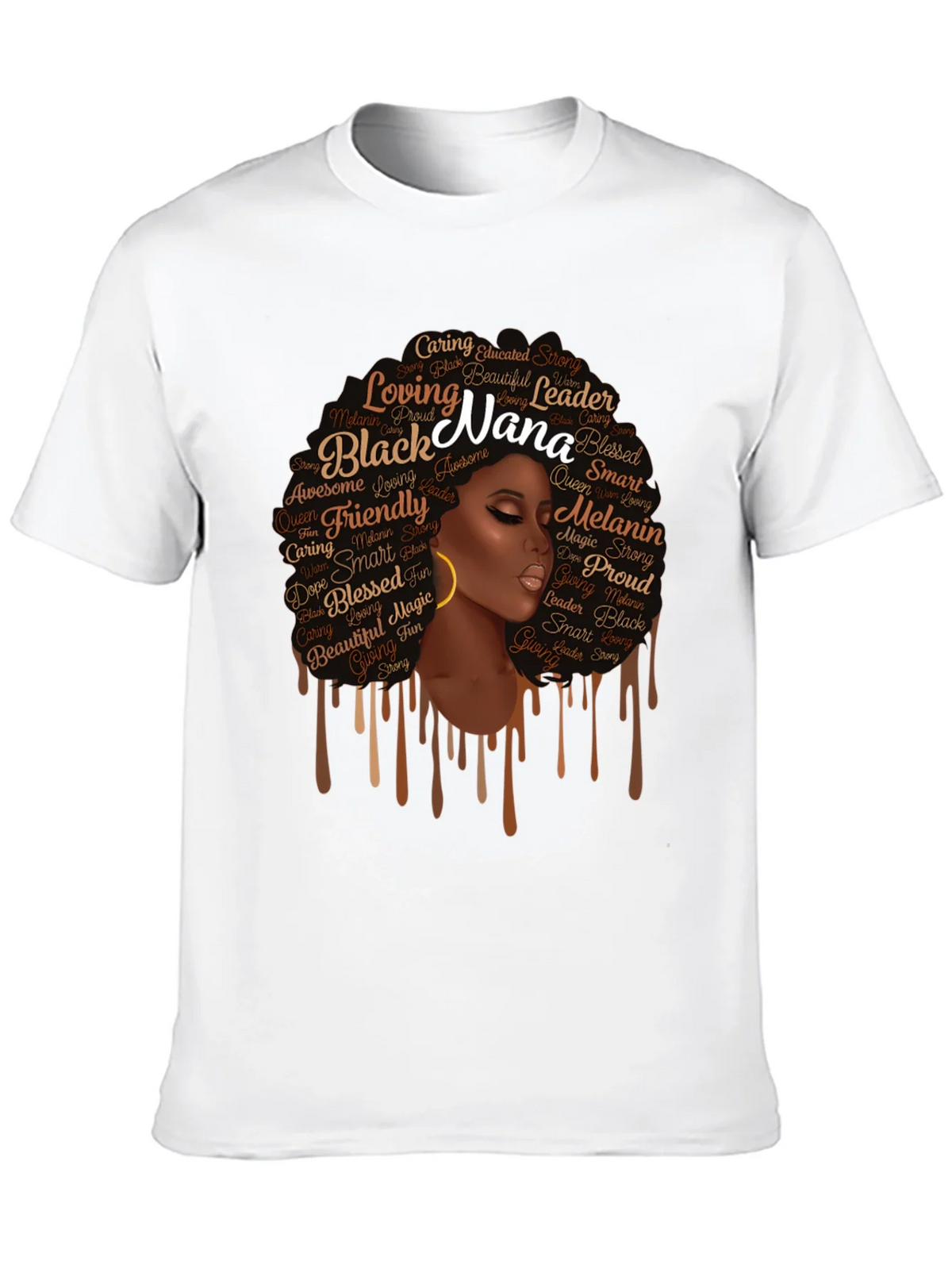Black Nana Graphic T-Shirt - Afro Queen Tee product image 9