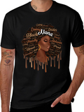 Black Nana Graphic T-Shirt - Afro Queen Tee product image 1