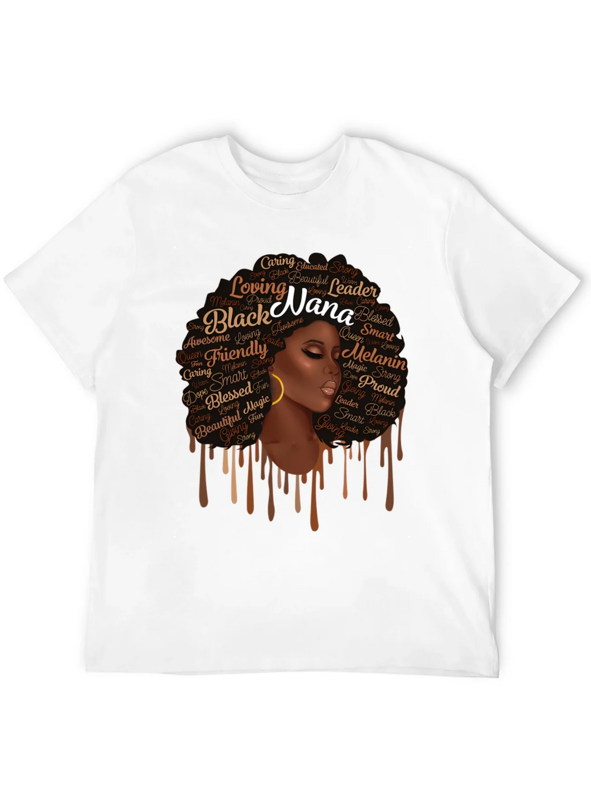 Black Nana Graphic T-Shirt - Afro Queen Tee product image 11