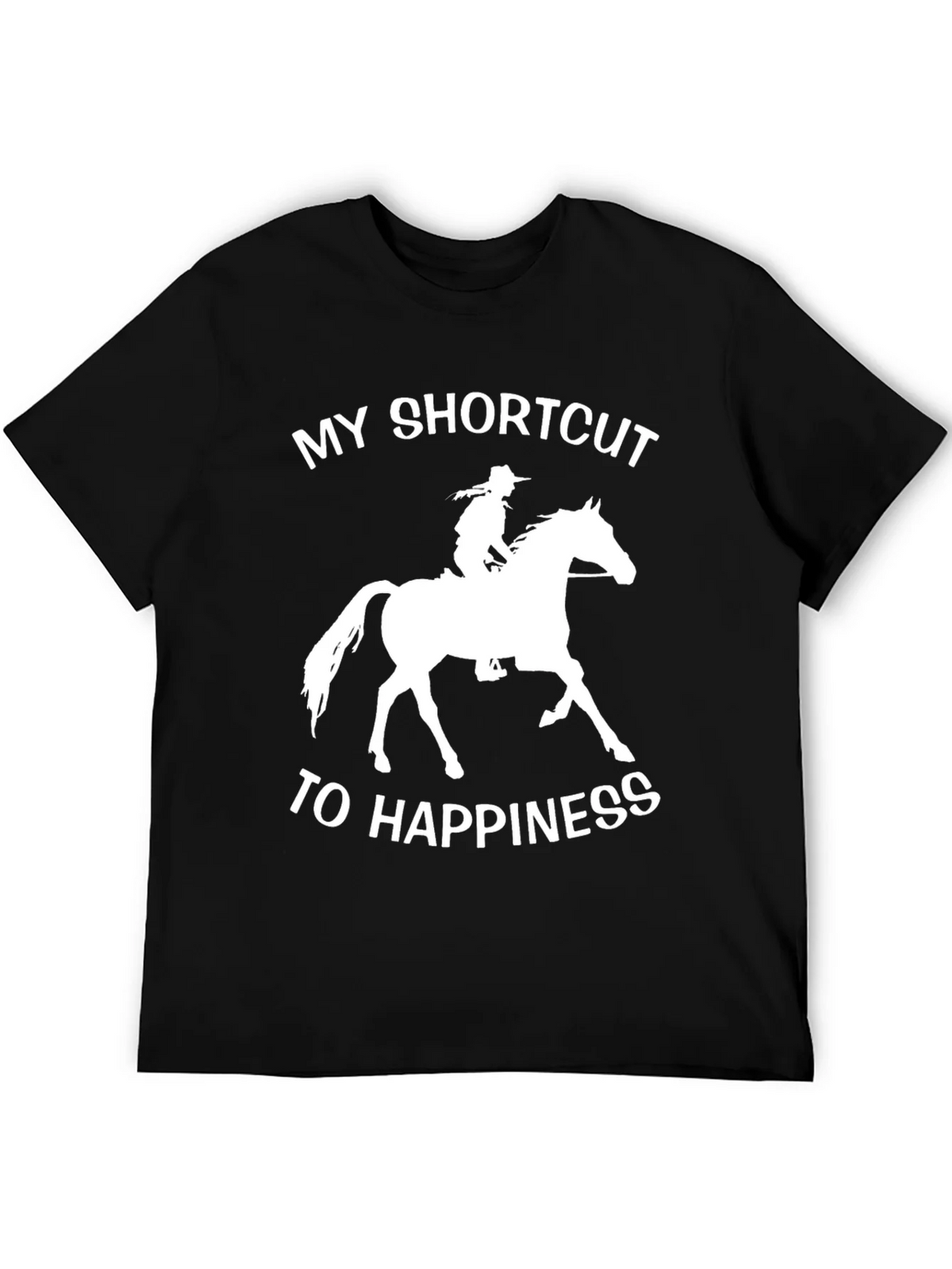 Horseback Riding Shortcut to Happiness T-Shirt product image 5