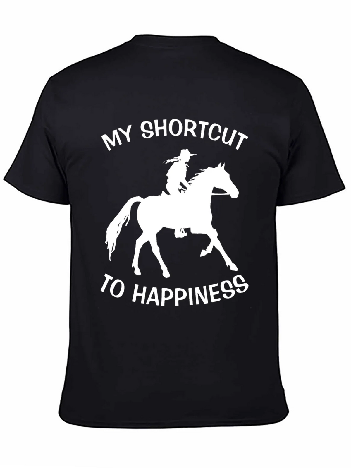 Horseback Riding Shortcut to Happiness T-Shirt product image 4