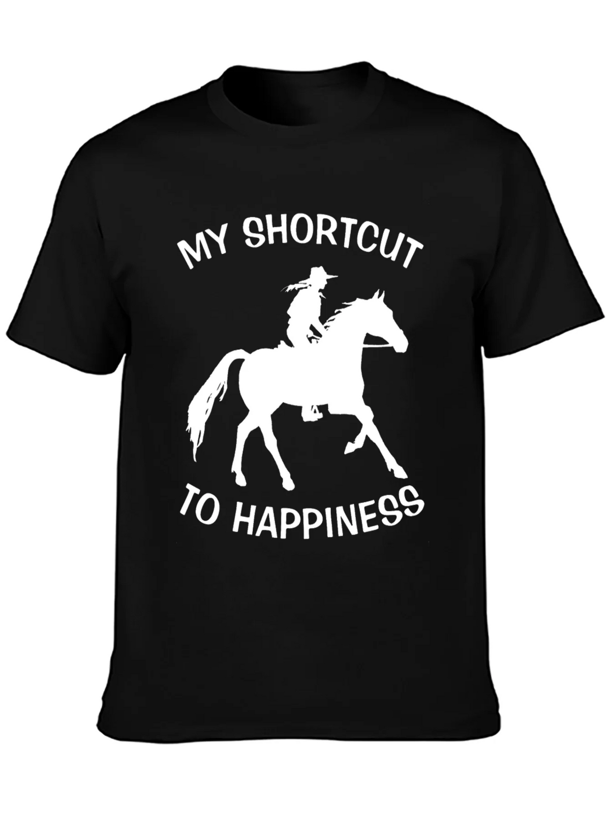 Horseback Riding Shortcut to Happiness T-Shirt product image 3