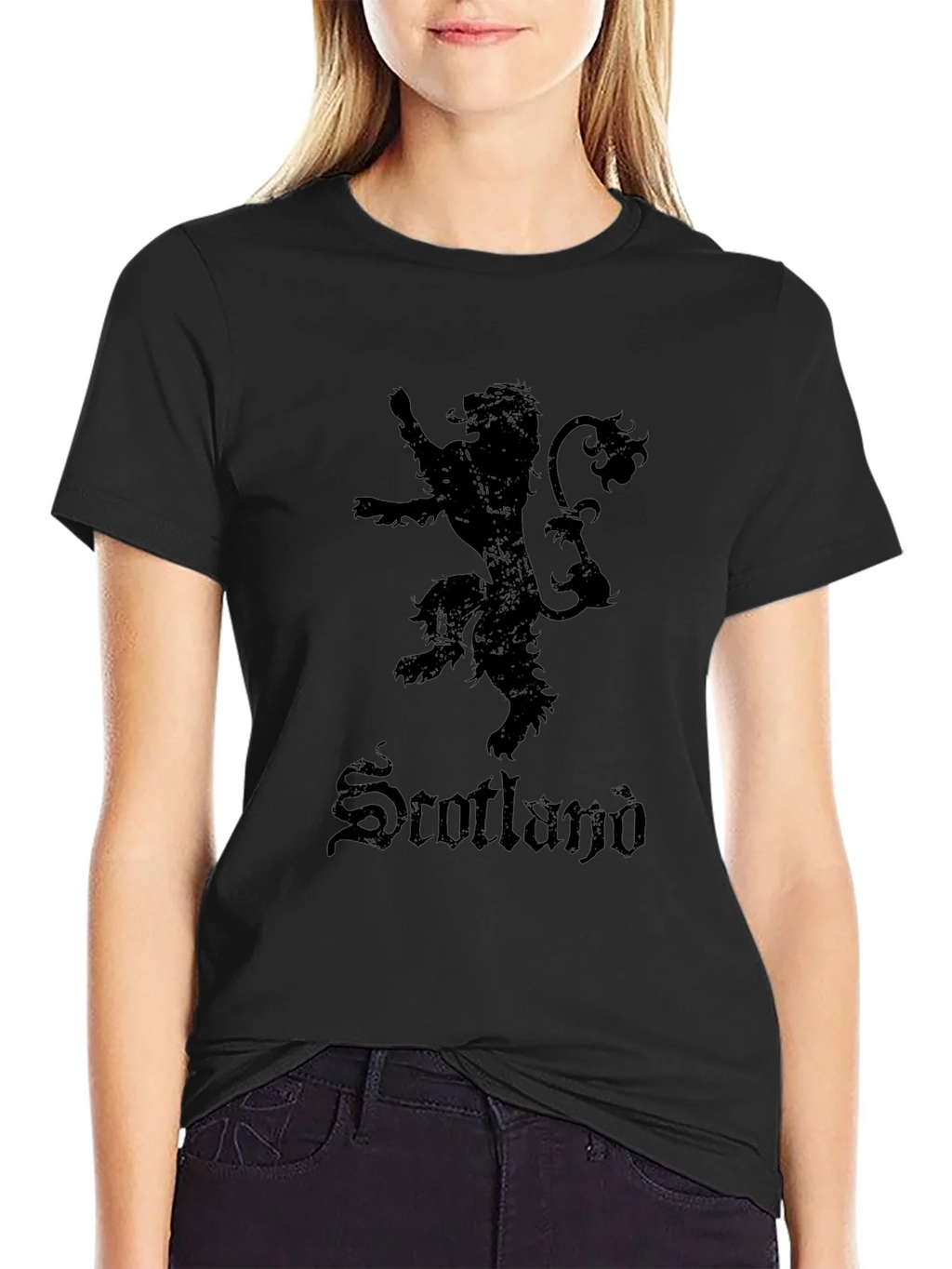 Scotland Lion Rampant Black T-Shirt product image 2