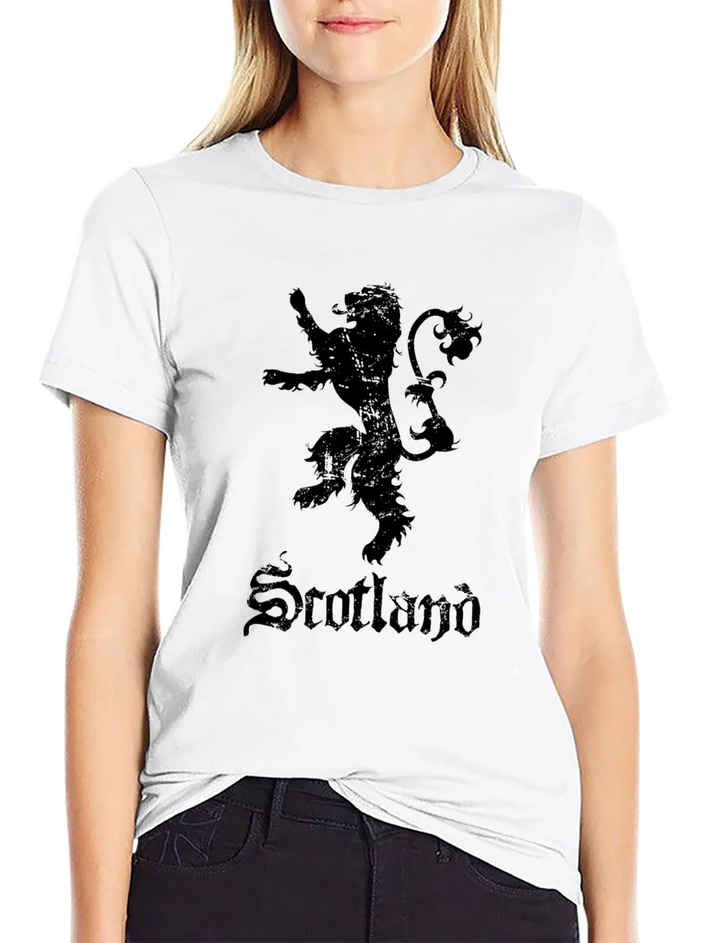 Scotland Lion Rampant Black T-Shirt product image 8