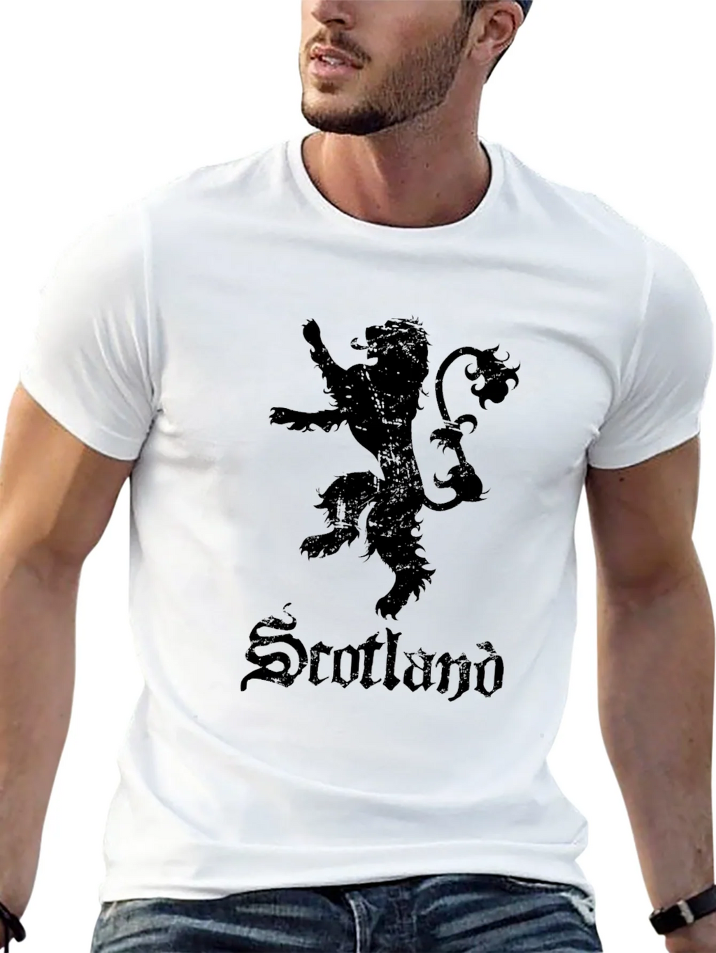 Scotland Lion Rampant Black T-Shirt product image 12
