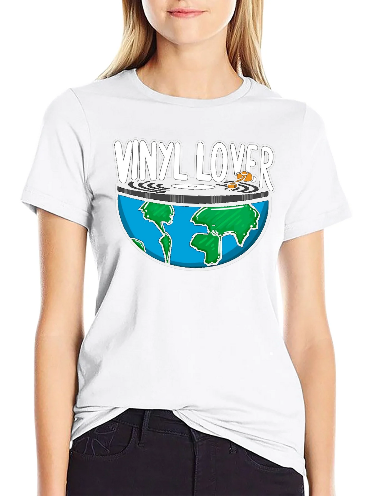 Vinyl Lover Graphic T-Shirt product image 7