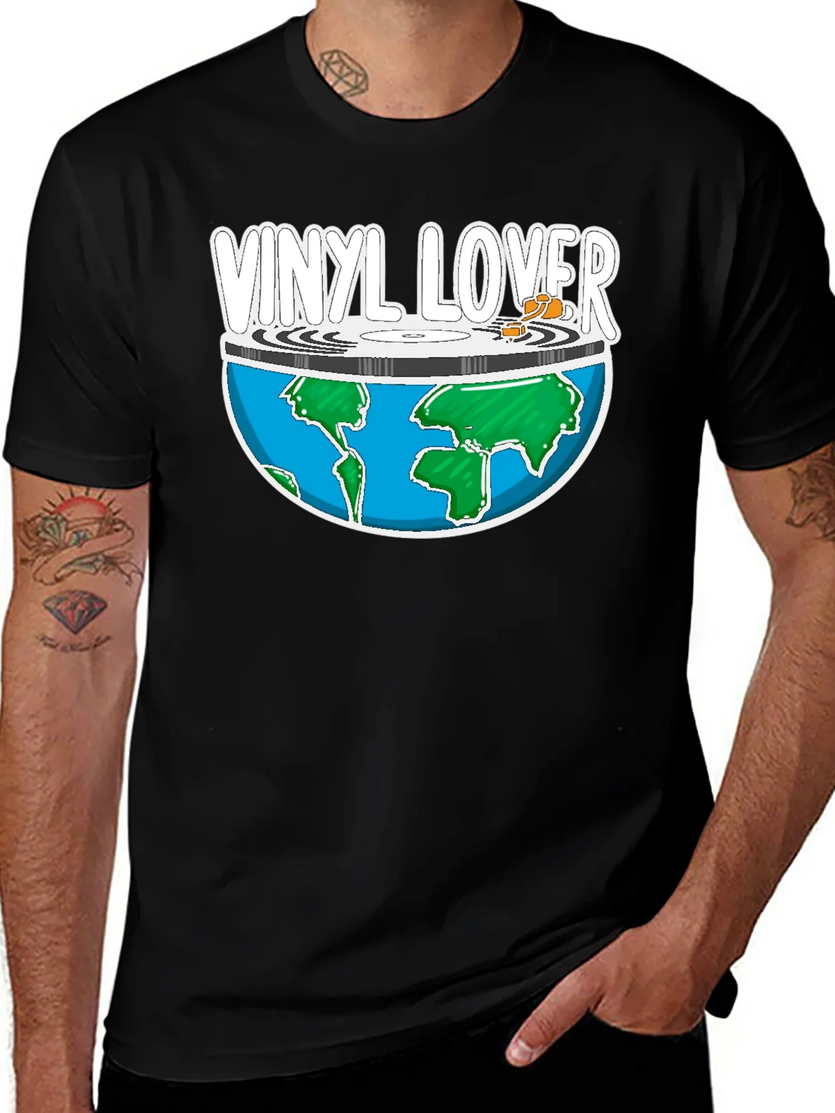 Vinyl Lover Graphic T-Shirt product image 1
