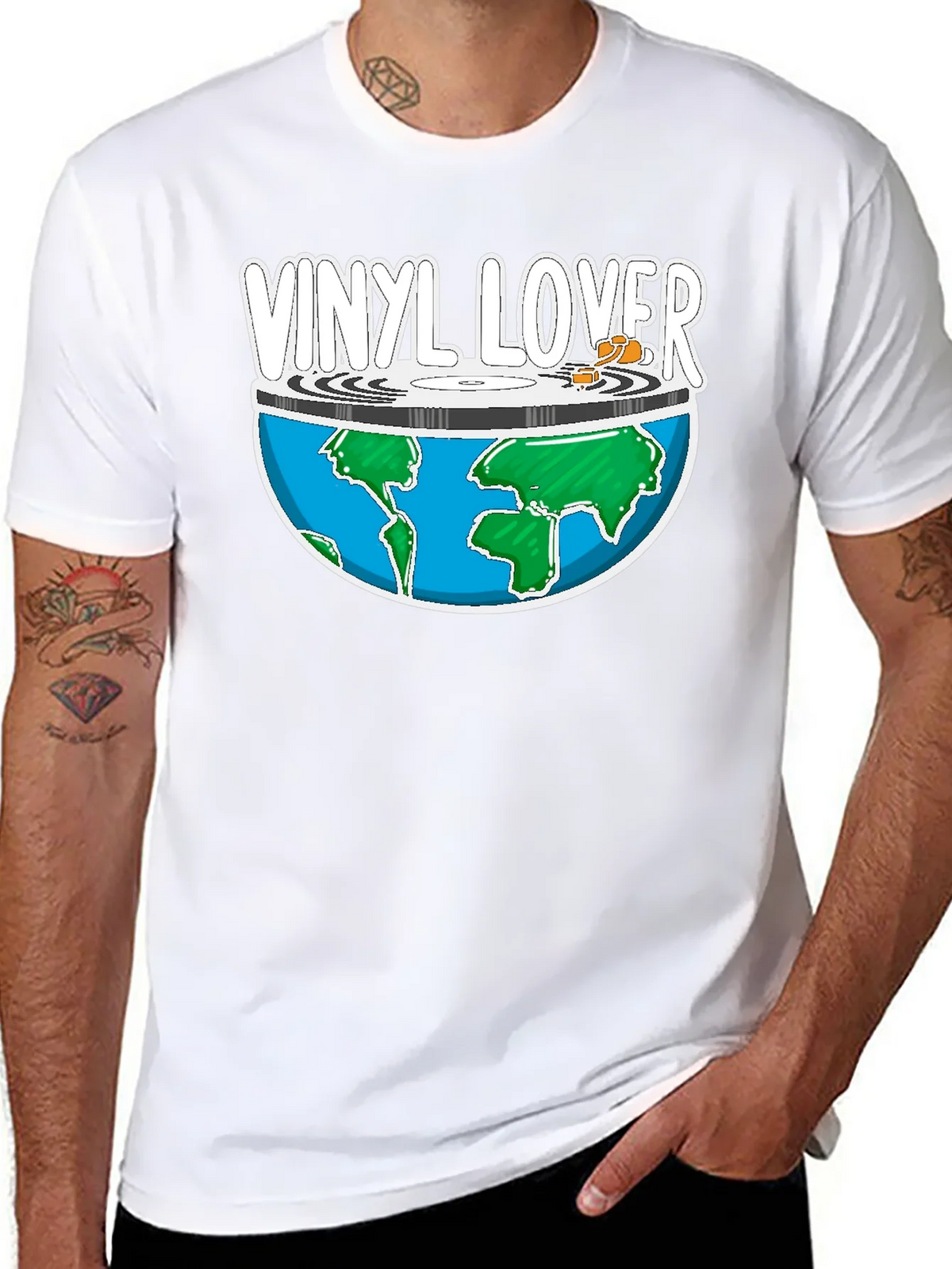 Vinyl Lover Graphic T-Shirt product image 6