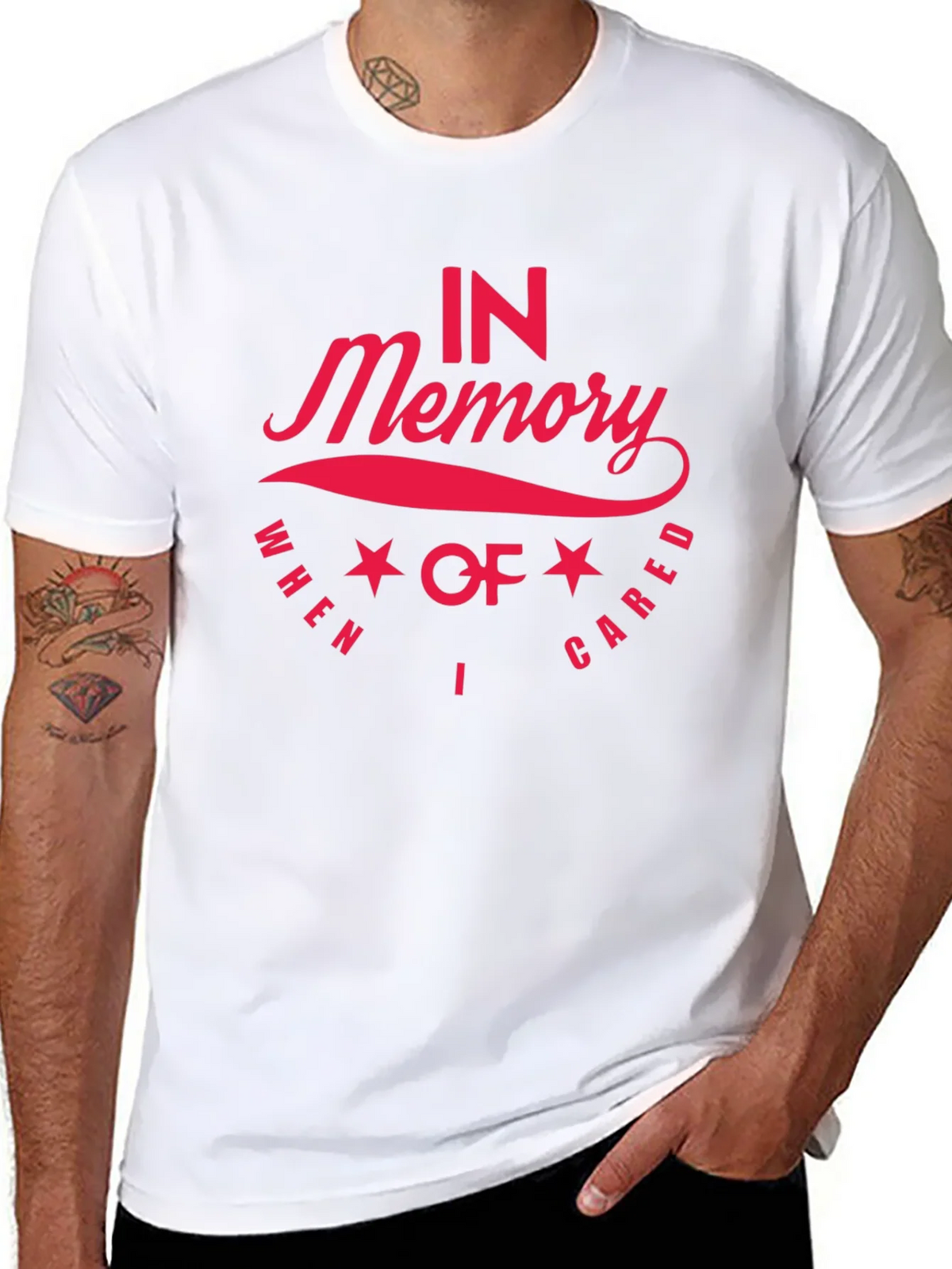 In Memory I Cared Black T-Shirt product image 7