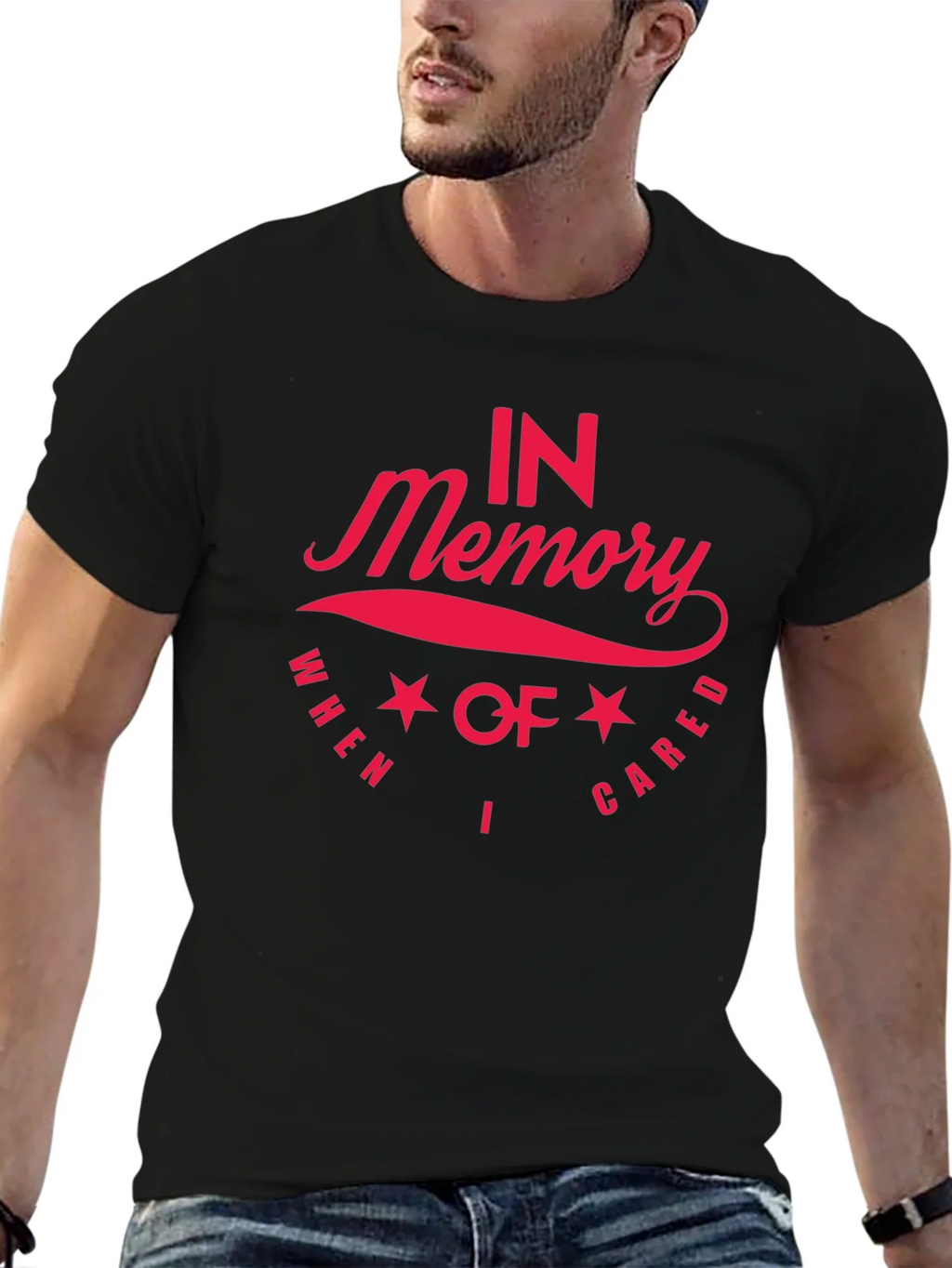 In Memory I Cared Black T-Shirt product image 6