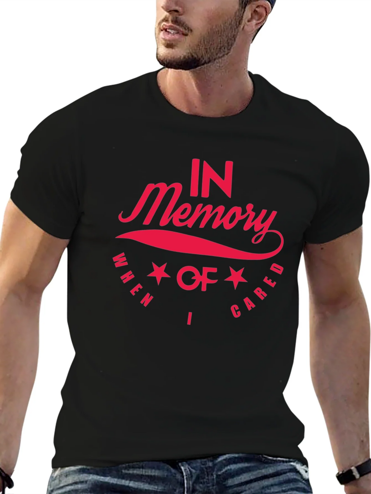 In Memory I Cared Black T-Shirt product image 6