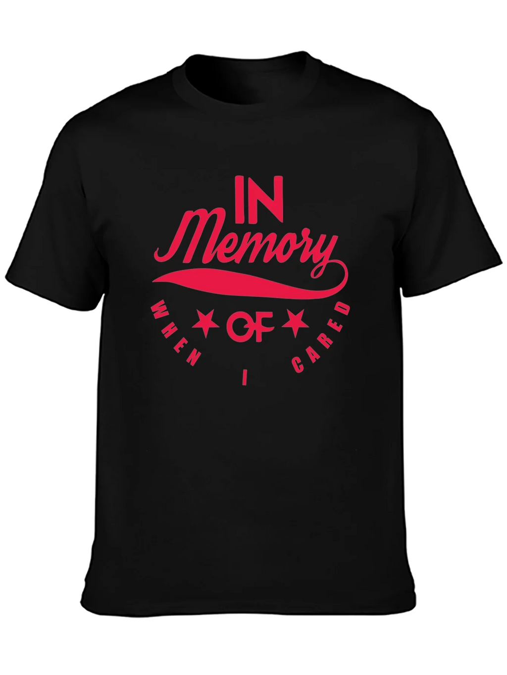 In Memory I Cared Black T-Shirt product image 3