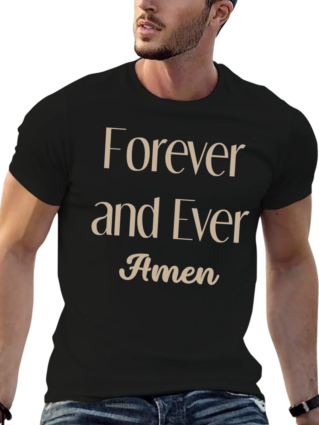 Forever and Ever Amen Graphic T-Shirt product image 6