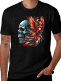 Skull Phoenix Graphic T-Shirt - Black product image 1
