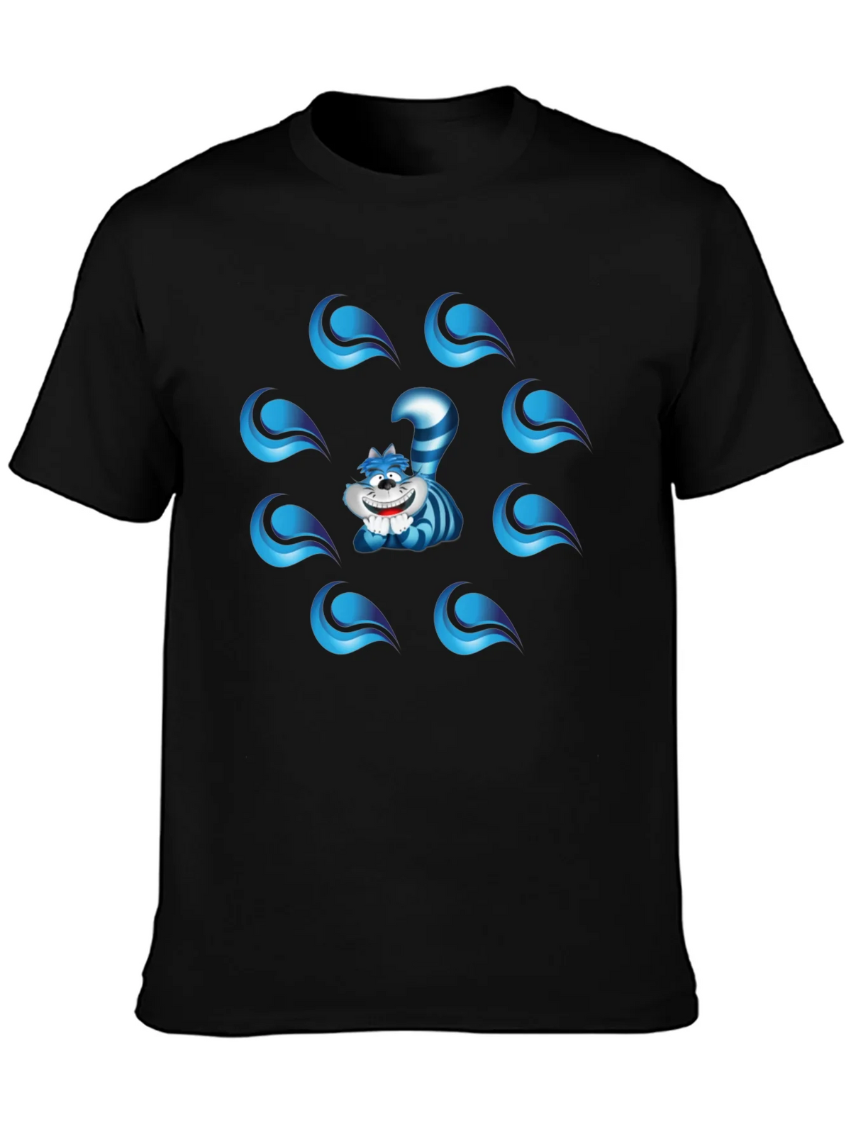 Cheshire Cat Graphic T-Shirt - Mens Black Tee product image 3