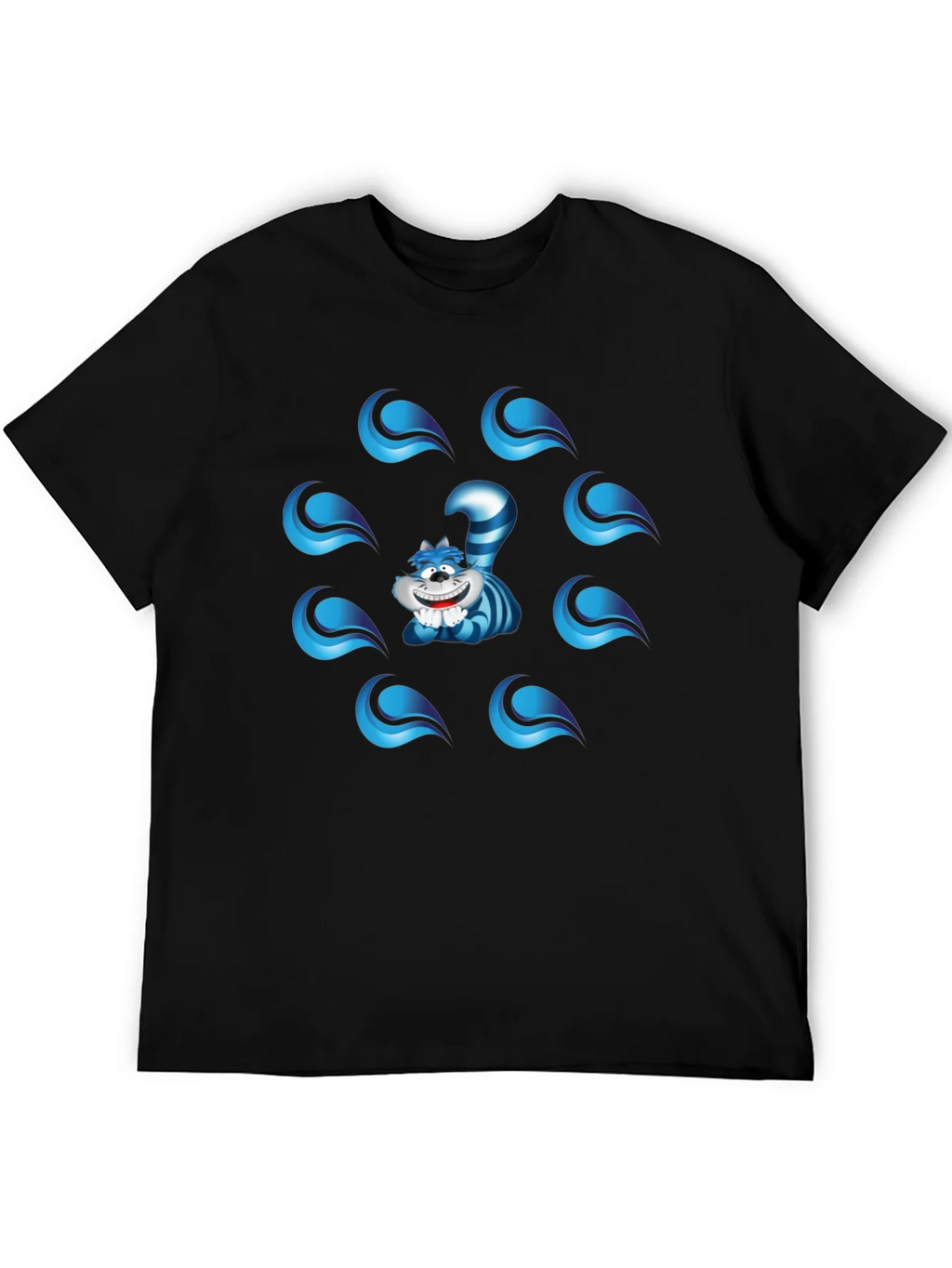 Cheshire Cat Graphic T-Shirt - Mens Black Tee product image 5