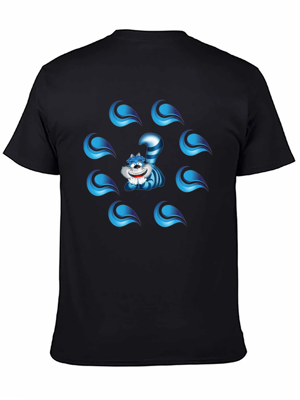 Cheshire Cat Graphic T-Shirt - Mens Black Tee product image 4