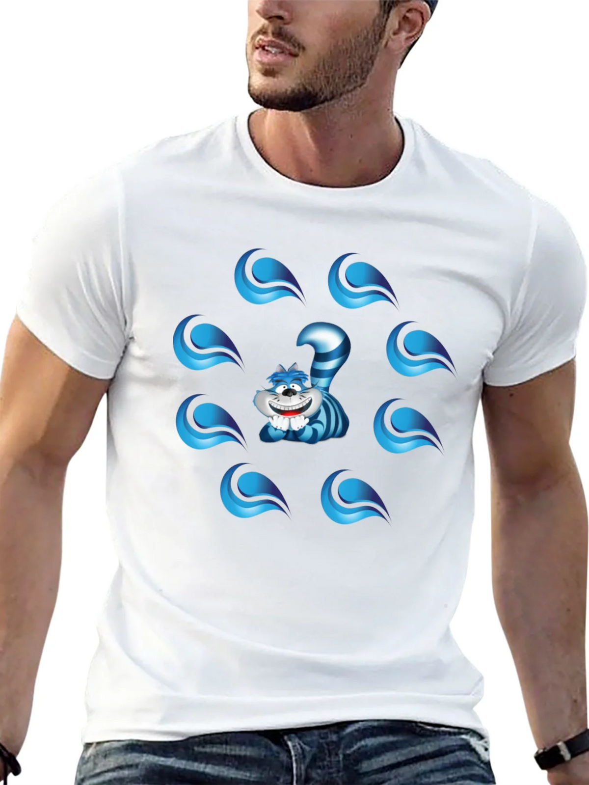 Cheshire Cat Graphic T-Shirt - Mens Black Tee product image 12