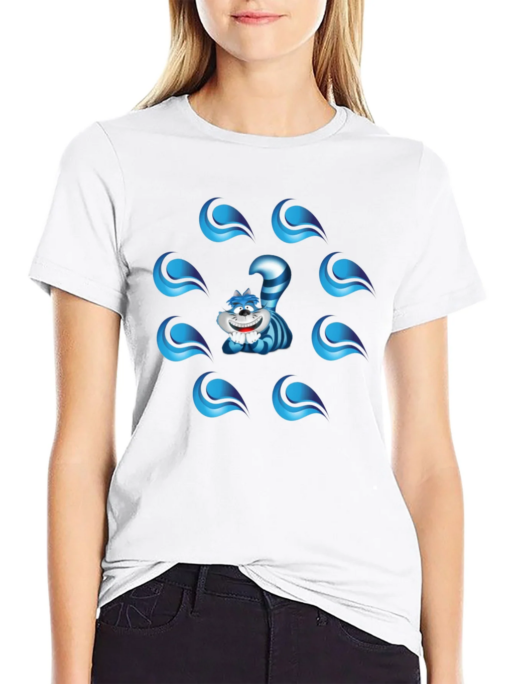 Cheshire Cat Graphic T-Shirt - Mens Black Tee product image 8