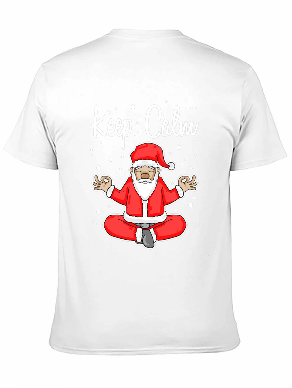Keep Calm Santa Meditation T-Shirt product image 10