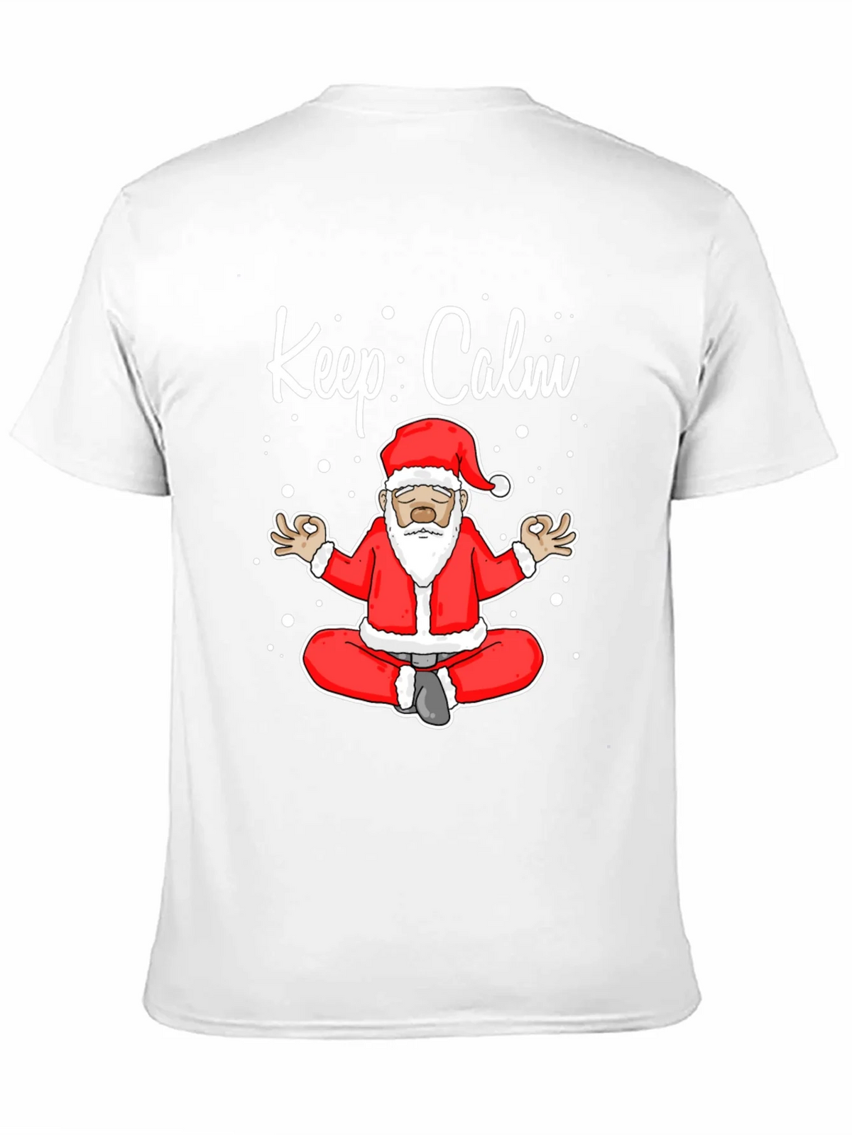 Keep Calm Santa Meditation T-Shirt product image 10
