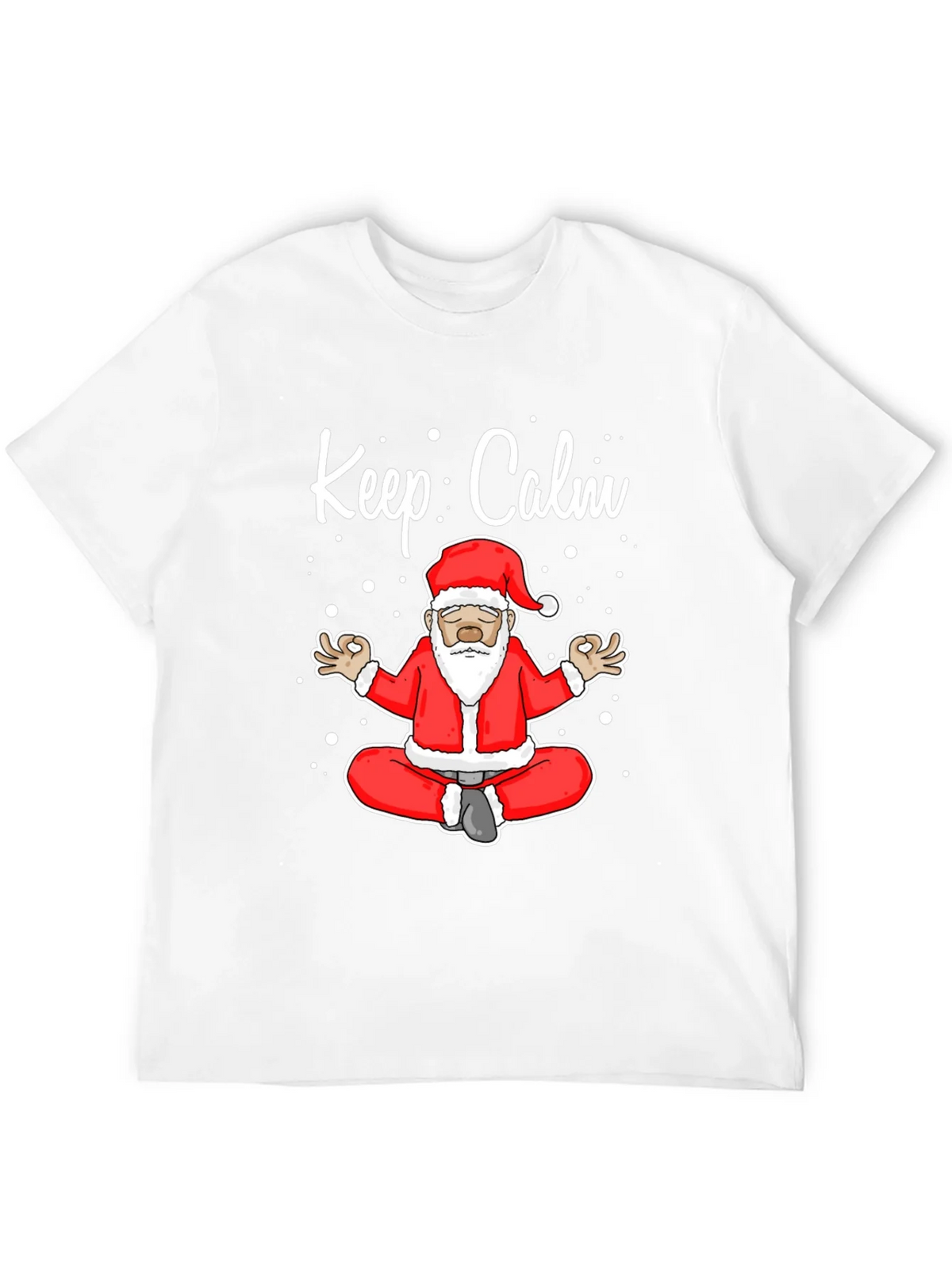 Keep Calm Santa Meditation T-Shirt product image 11