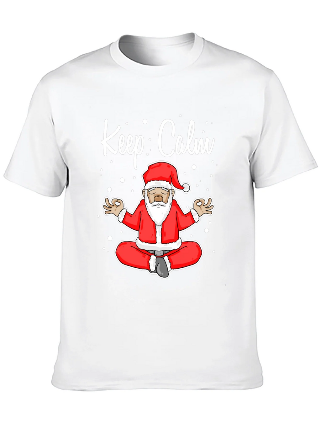 Keep Calm Santa Meditation T-Shirt product image 9
