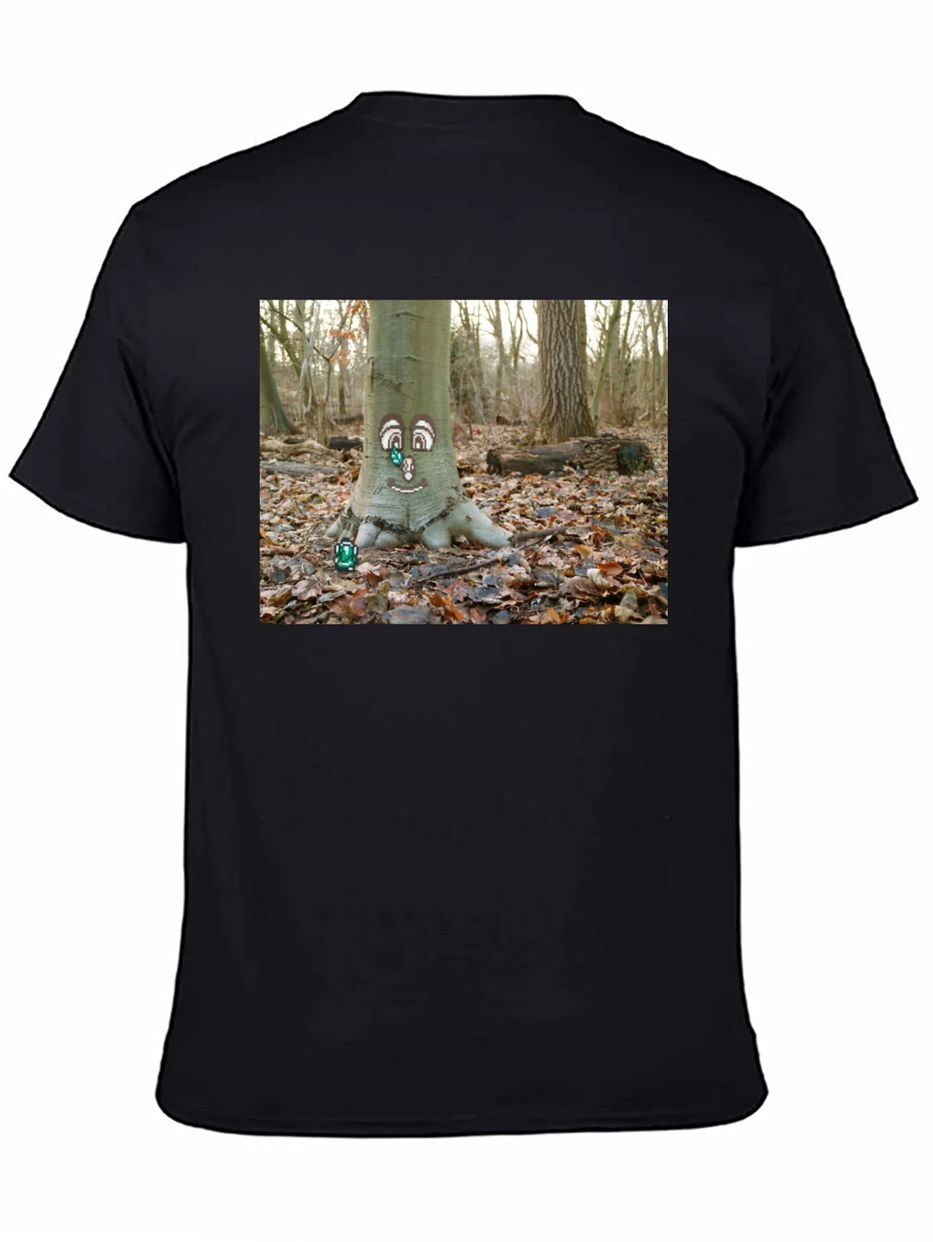 Whimsical Tree Face Graphic Tee - Nature Lovers T-Shirt product image 4