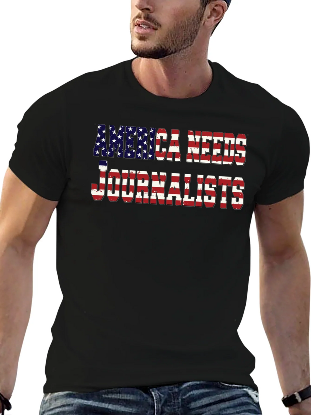 America Needs Journalists Graphic Tee product image 6