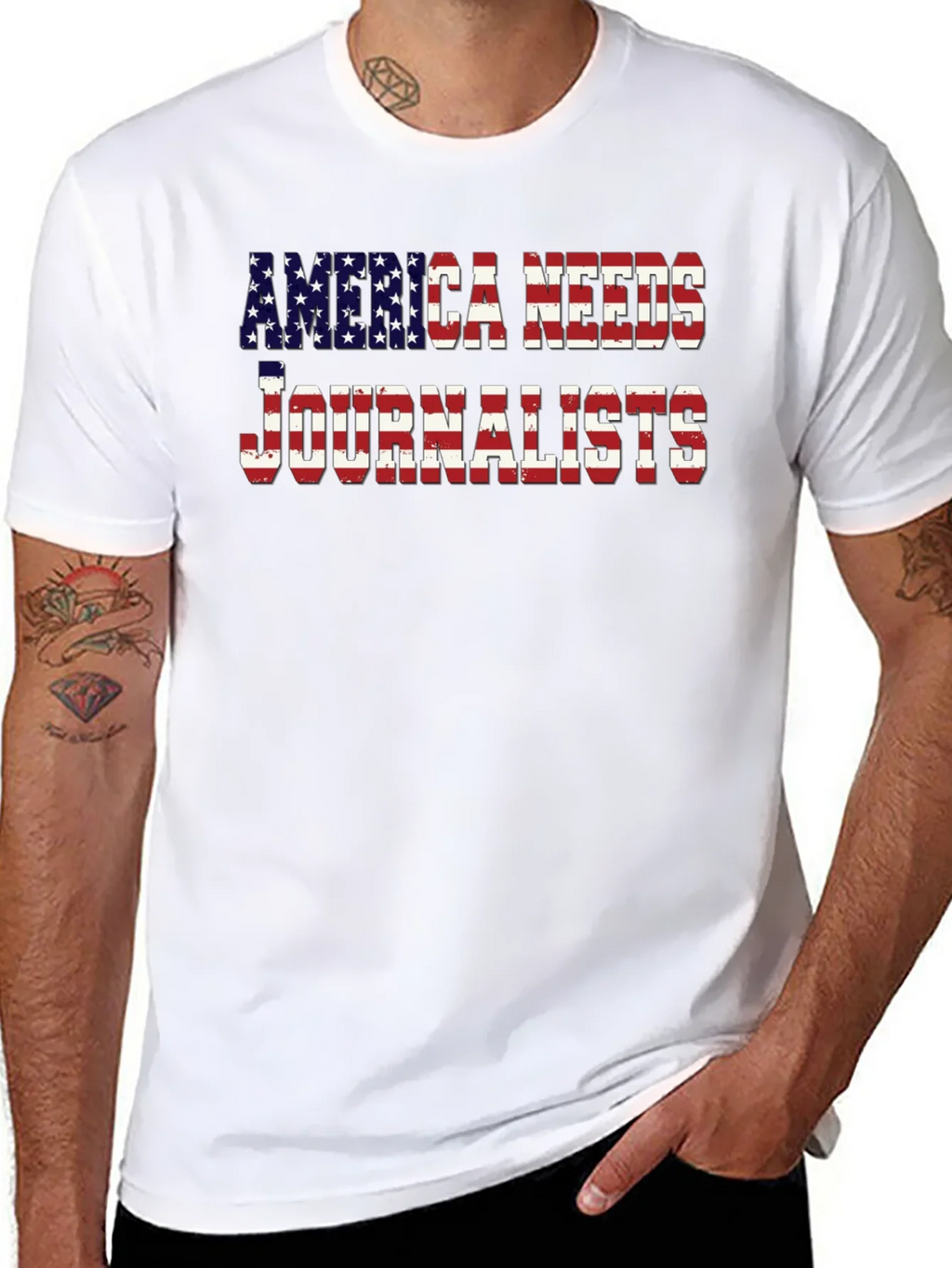 America Needs Journalists Graphic Tee product image 7