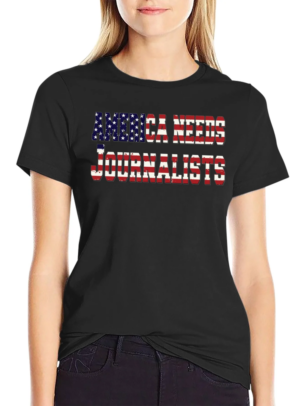 America Needs Journalists Graphic Tee product image 2