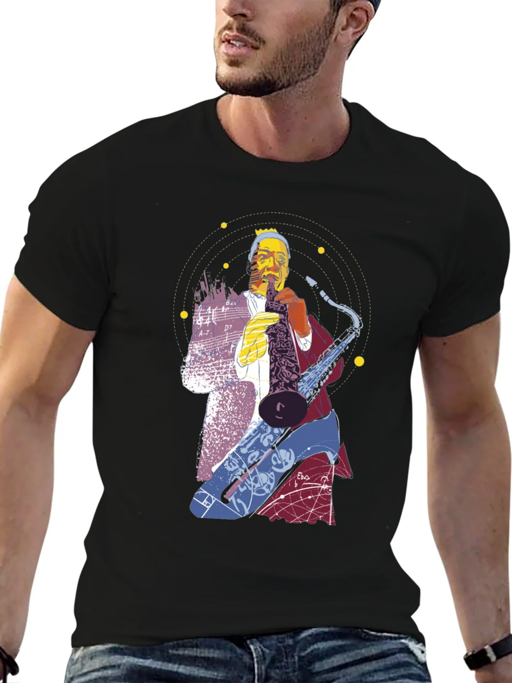 Jazz Saxophone Graphic T-Shirt product image 6